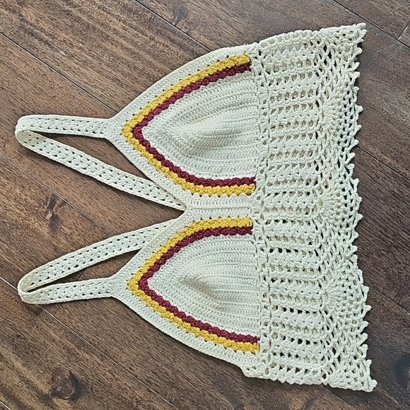 Crochet Knit Crop Tops (Set of 2) Elli White & Cotton On - Size Small {boho} - Picture 5 of 7